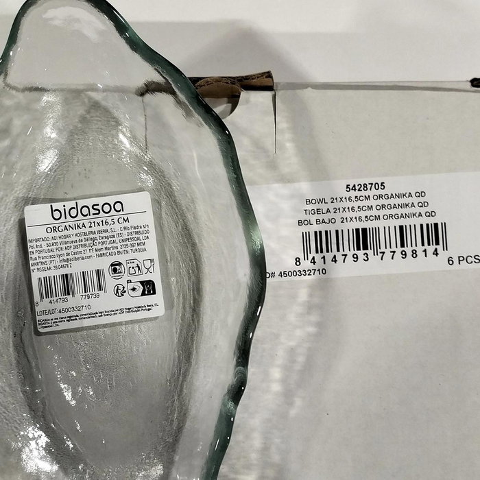 Bidasoa Bol de Vidrio Organika Transparente Bidasoa Bol de Vidrio Organika Transparente