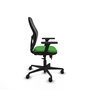 PIQUERAS Y CRESPO Silla de oficina Jorquera con mecanismo Sincro/Traslack Verde y Negro