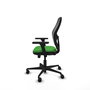 PIQUERAS Y CRESPO Silla de oficina Jorquera con mecanismo Sincro/Traslack Verde y Negro