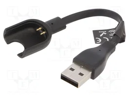 AKYGA Cable para Xiaomi Mi Band 3, 0,1m, 1A, Negro