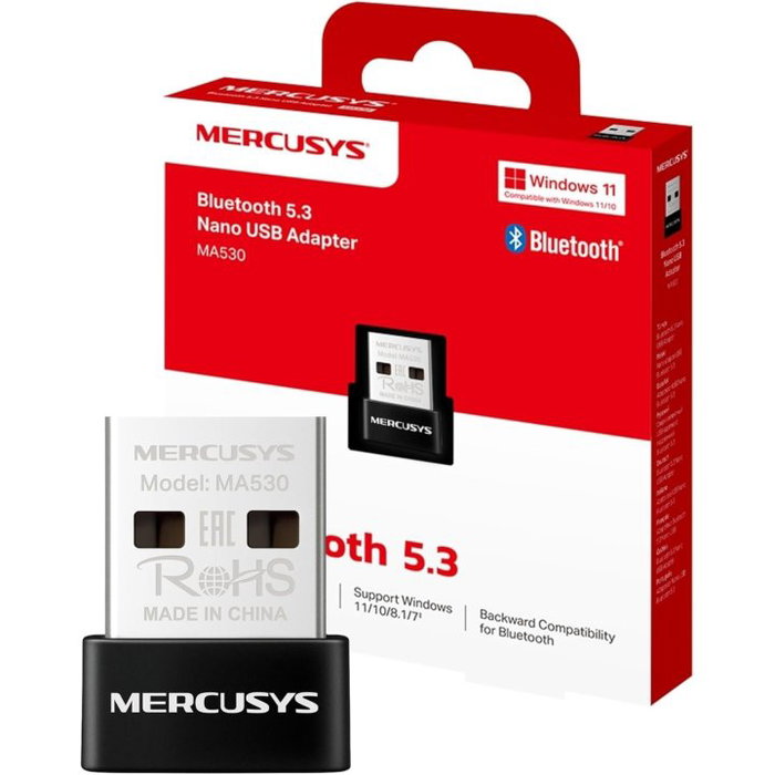 Mercusys MA530 Adaptador y Tarjeta de Red Bluetooth Inalámbrico USB Negro Metálico Mercusys MA530 Adaptador y Tarjeta de Red Bluetooth Inalámbrico USB Negro Metálico