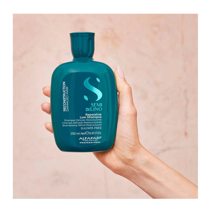 Alfaparf Semi di Lino Reconstruction Champú Reparador Delicado para Cabello Dañado 250 ml