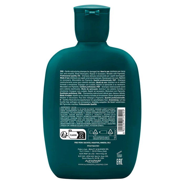 Alfaparf Semi di Lino Reconstruction Champú Reparador Delicado para Cabello Dañado 250 ml