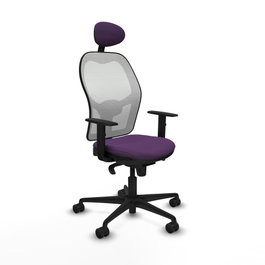 PIQUERAS Y CRESPO Silla de oficina Jorquera Morado y Blanco