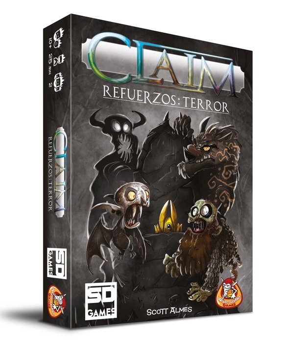 SD Games Claim Refuerzos: Terror - Expansión de Juego de Mesa con Vampiros, Zombis, Hombres Lobo y Sombras para Juego Base Claim - Juego de Cartas Estratégico para 2 Jugadores SD Games Claim Refuerzos: Terror - Expansión de Juego de Mesa con Vampiros, Zombis, Hombres Lobo y Sombras para Juego Base Claim - Juego de Cartas Estratégico para 2 Jugadores