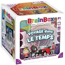 Asmodee Juego de fiesta de viajes en el tiempo BrainBox 5025822133366 Idioma Francés