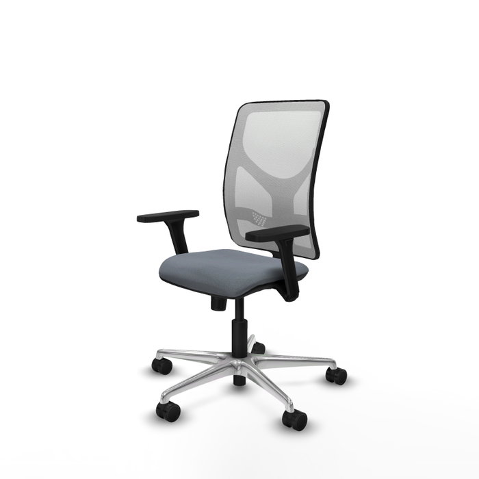 PIQUERAS Y CRESPO Silla de oficina Motilla con mecanismo Sincro, Gris y Blanco PIQUERAS Y CRESPO Silla de oficina Motilla con mecanismo Sincro, Gris y Blanco