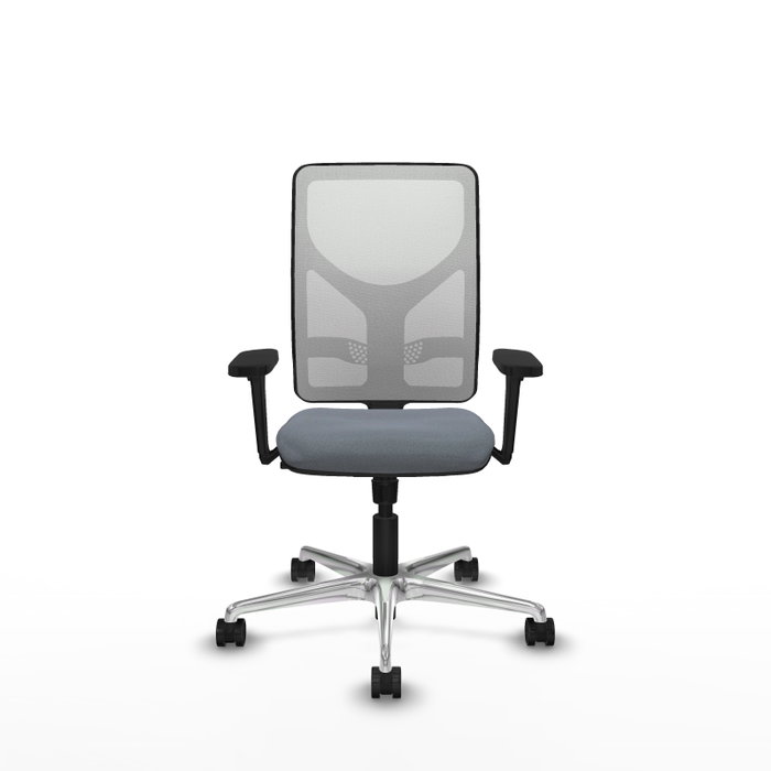 PIQUERAS Y CRESPO Silla de oficina Motilla con mecanismo Sincro, Gris y Blanco PIQUERAS Y CRESPO Silla de oficina Motilla con mecanismo Sincro, Gris y Blanco