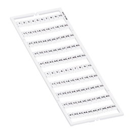 WAGO 793-5566 Marcadores para bloque de terminales, Blanco