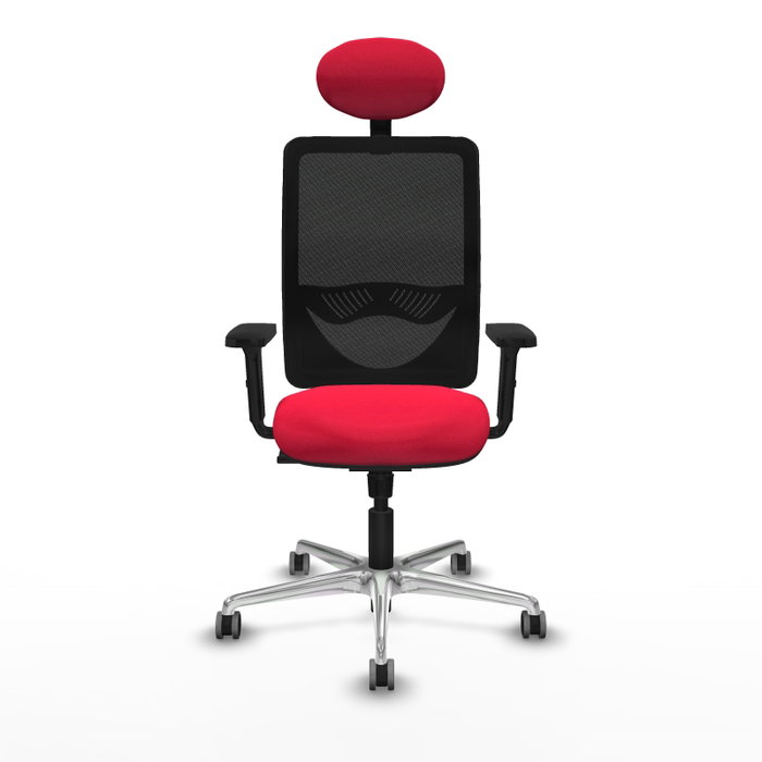 PIQUERAS Y CRESPO Silla de oficina Zulema con mecanismo Sincro, Rojo y Negro PIQUERAS Y CRESPO Silla de oficina Zulema con mecanismo Sincro, Rojo y Negro
