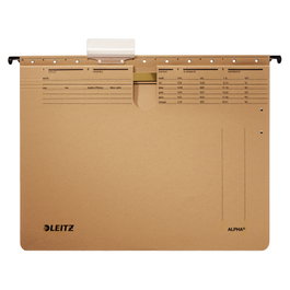 LEITZ Alpha Carpeta Colgante para Documentos DIN A4 Marrón Natural