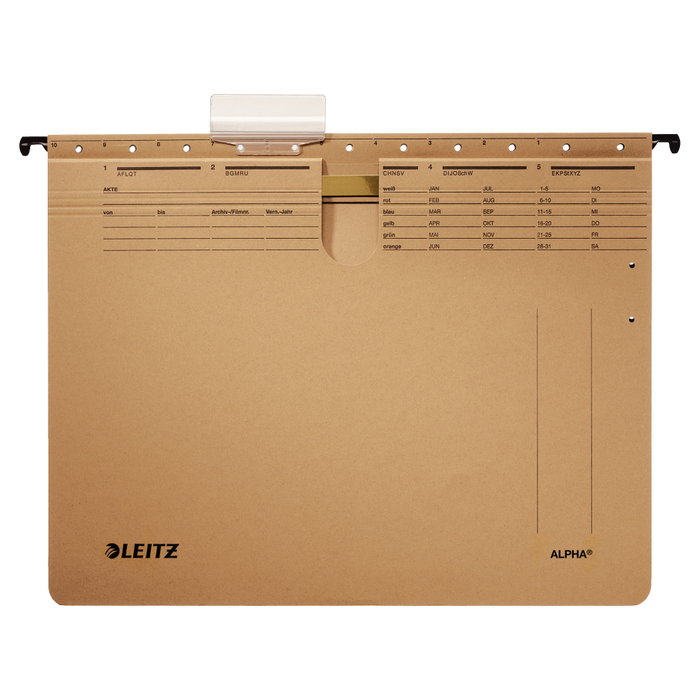 LEITZ Carpeta colgante ALPHA A4 marrón LEITZ Carpeta colgante ALPHA A4 marrón