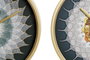 DKD Home Decor Reloj de Pared Moderno de Cristal y Hierro (Pack de 2 Surtidos)