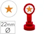 Artline Sello Emoticono Estrella Color Oro 22 mm Diámetro