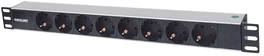 Intellinet PDU de 1U para rack de 19 pulgadas con 8 salidas AC
