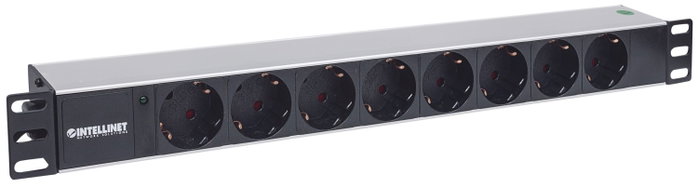 Intellinet PDU de 1U para rack de 19 pulgadas con 8 salidas AC