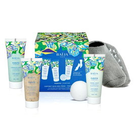Baija Set Purifie para pies con exfoliante, mascarilla, crema y bomba de baño