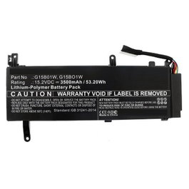 CoreParts Batería para Xiaomi Tablet 3500mAh 15.2V 53.20Wh Negro