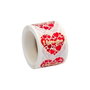 Basics Etiquetas adhesivas corazón i love you, 250 uds, 45 x 40 mm
