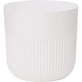 Garden ID Maceta redonda Luca Grande Ø 30 cm 17 litros H 30 cm color Blanca 2044901