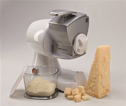 Ariete 448 Rallador Eléctrico Profesional con Rodillo, Ideal para Queso, Pan y Frutos Secos, Bol Extraíble y Tapa Hermética