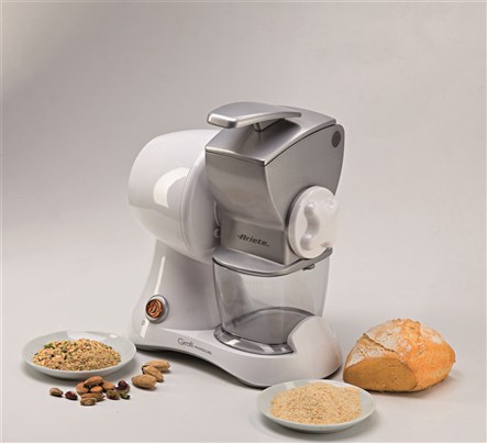 Ariete 448 Rallador Eléctrico Profesional con Rodillo, Ideal para Queso, Pan y Frutos Secos, Bol Extraíble y Tapa Hermética