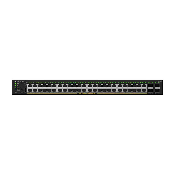 NETGEAR GS348TPv2 Switch PoE+ Gestionado L2/L3 Smart con 48 Puertos Gigabit Ethernet (PoE+) y 4 SFP, Montaje en Rack 1U, 380W