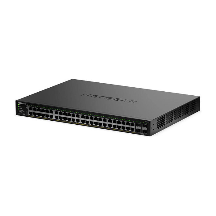 NETGEAR GS348TPv2 Switch PoE+ Gestionado L2/L3 Smart con 48 Puertos Gigabit Ethernet (PoE+) y 4 SFP, Montaje en Rack 1U, 380W