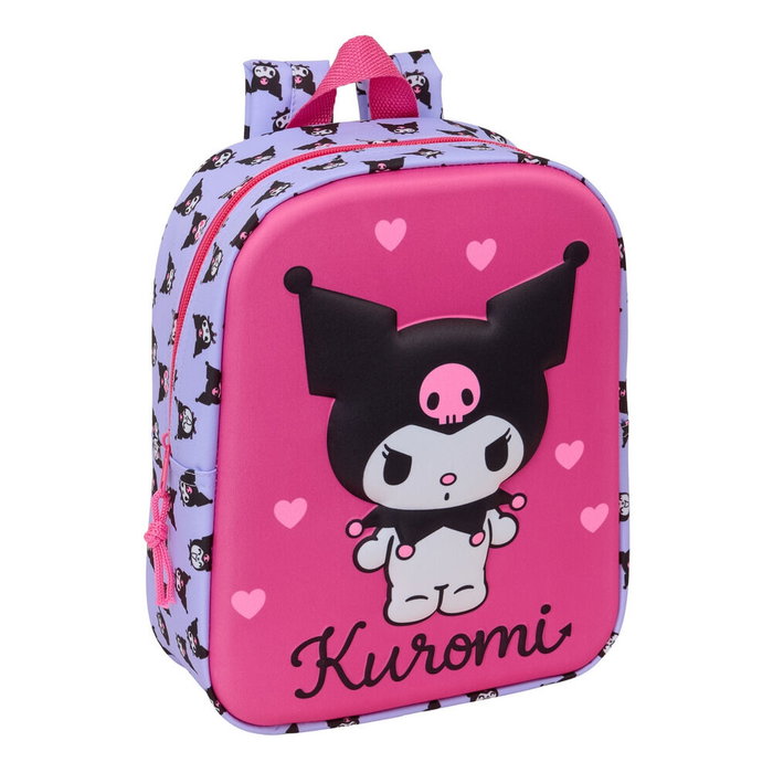 Safta Mochila de Guardería 3D Kuromi 27x22x10cm Safta Mochila de Guardería 3D Kuromi 27x22x10cm