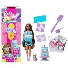 Barbie Muñeca Party Reveal Azul JFG72 Mattel con 10 Sorpresas