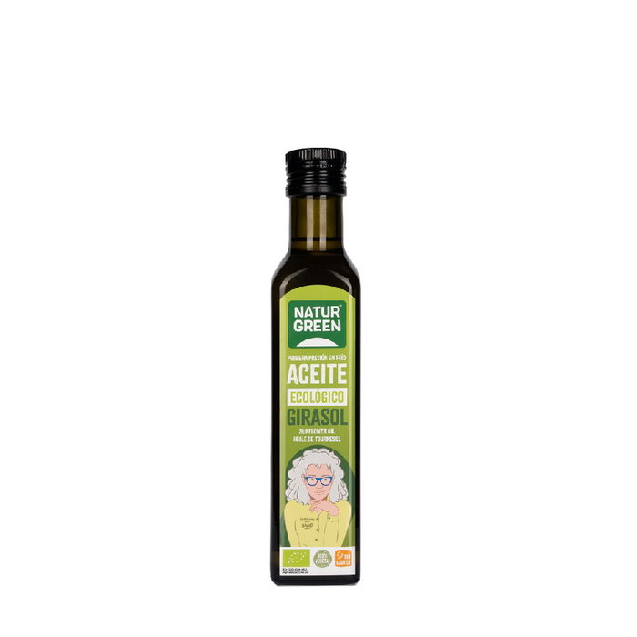 NATURGREEN Aceite de Girasol Bio 1ª Presión en Frío 250 ml