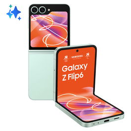 Samsung Galaxy Z Flip6 F741B 5G - 12GB RAM 256GB Almacenamiento - Pantalla Dinámica AMOLED 2X 6.7" - Cámara 50 MP - Color Mint (Menta)