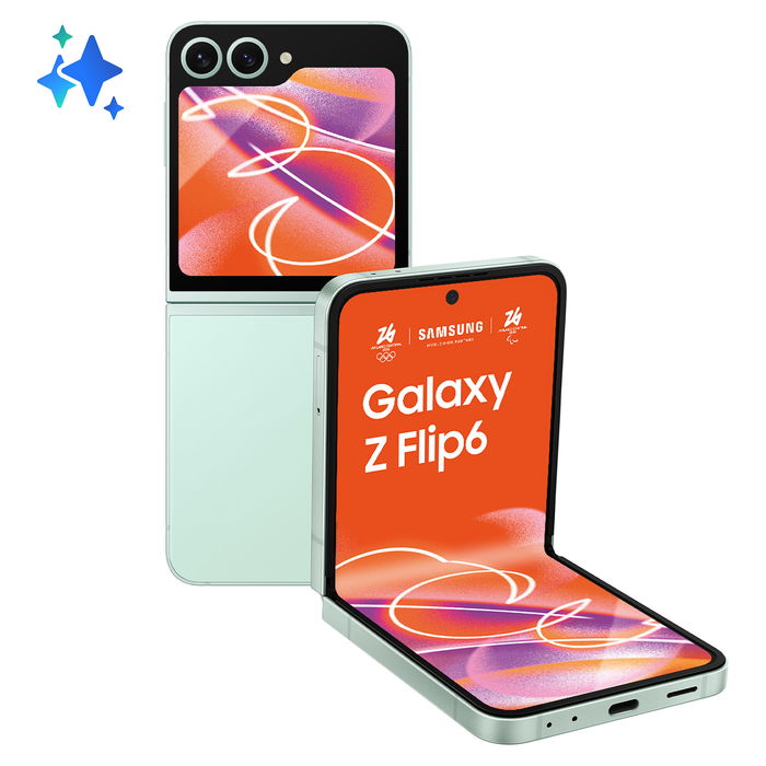 Samsung Galaxy Z Flip6 F741B 5G - 12GB RAM 256GB Almacenamiento - Pantalla Dinámica AMOLED 2X 6.7" - Cámara 50 MP - Color Mint (Menta) Samsung Galaxy Z Flip6 F741B 5G - 12GB RAM 256GB Almacenamiento - Pantalla Dinámica AMOLED 2X 6.7" - Cámara 50 MP - Color Mint (Menta)
