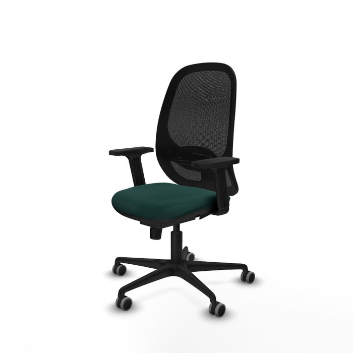 PIQUERAS Y CRESPO Silla de oficina Cilanco con mecanismo Sincro, Verde botella y Negro PIQUERAS Y CRESPO Silla de oficina Cilanco con mecanismo Sincro, Verde botella y Negro