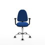 PIQUERAS Y CRESPO Silla de oficina Aýna Azul con Brazos 1D