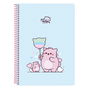 Carpeta de anillas Pembe The pink cat Multicolor 15.5 x 22 x 1 cm