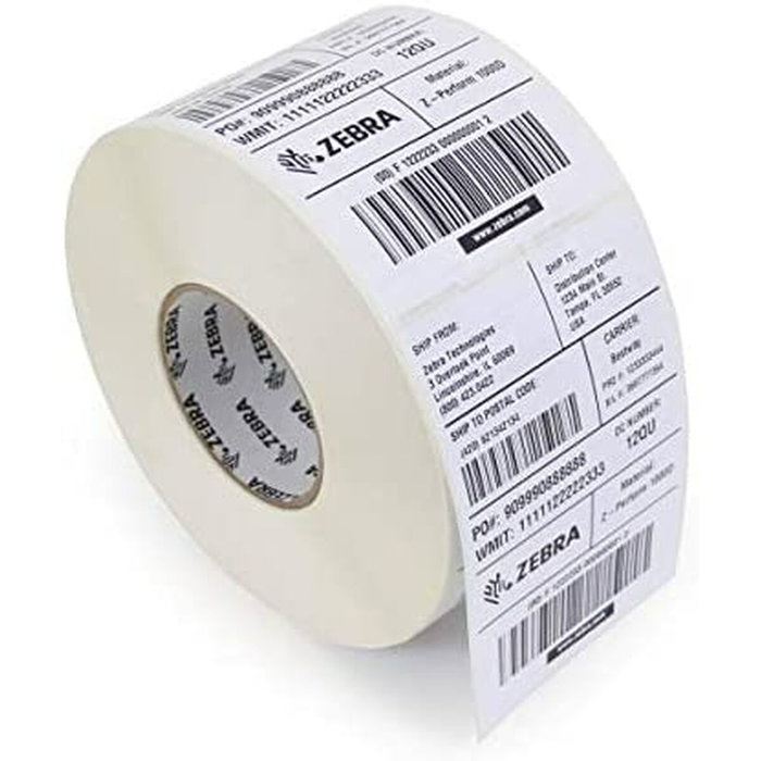 Zebra Poly E 3100T Blanco Etiquetas de Polietileno 102x76mm Pack 12