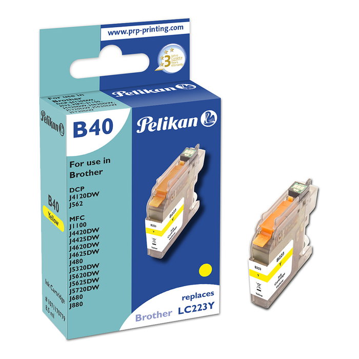 Pelikan B40 Amarillo Cartucho de Tinta XL Pelikan B40 Amarillo Cartucho de Tinta XL