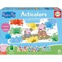 Educa Peppa Pig Acticolors - Juego educativo para apilar fichas de colores y formas - A partir de 2 años EDU8412668203822