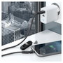 Realpower MagneticCharge 3 Cable Magnético 1 m, 3 Amp USB A Negro con Adaptadores