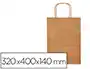 Q-connect Bolsa Papel Kraft Liso Asa Retorcida L 320x400x140 mm Natural 25 Unidades Q-connect Bolsa Papel Kraft Liso Asa Retorcida L 320x400x140 mm Natural 25 Unidades