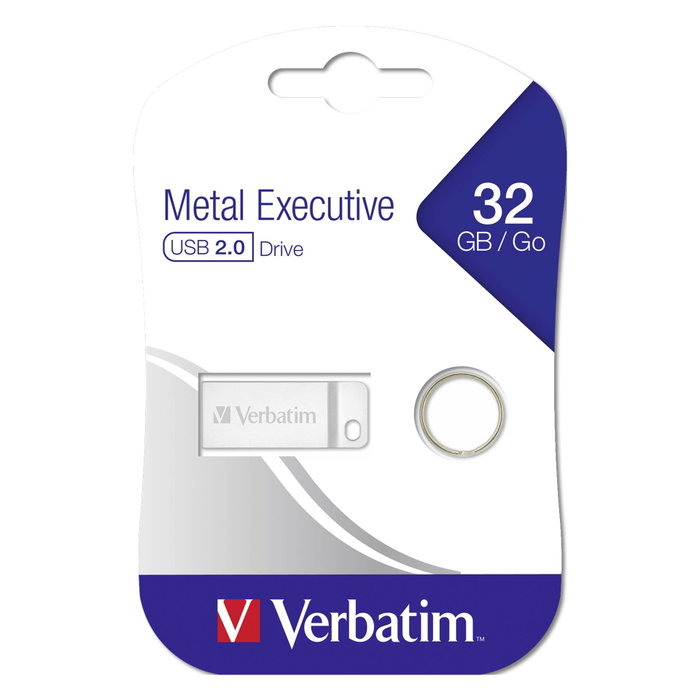 Verbatim Metal Executive 32GB Plata