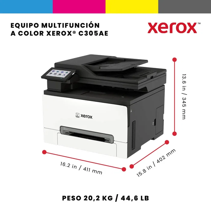 Xerox C305ae Impresora Multifunción Láser a Color A4/Legal Xerox C305ae Impresora Multifunción Láser a Color A4/Legal