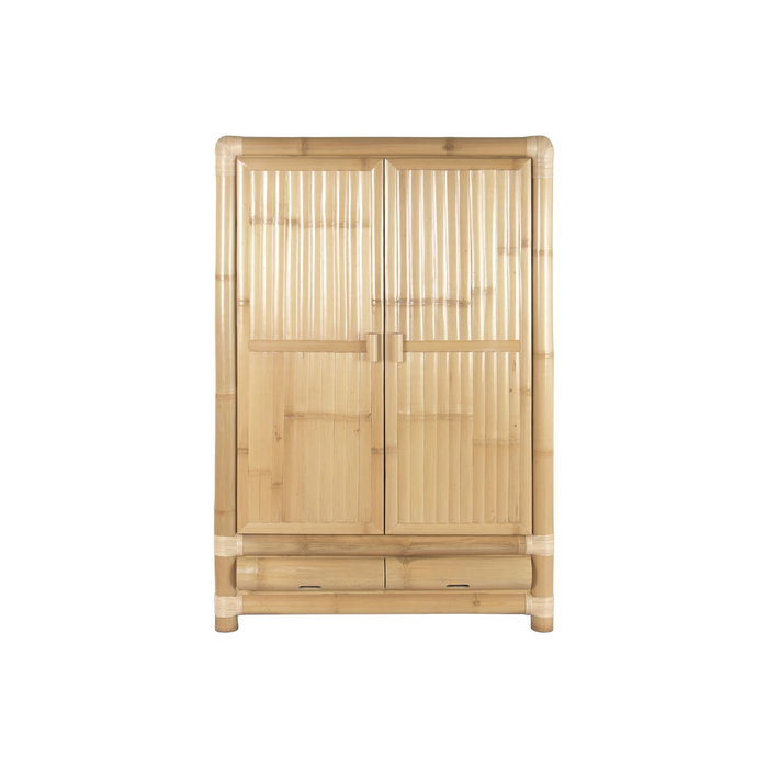 DKD Home Decor Armario de Bambú y Ratán Natural 120x60x180 DKD Home Decor Armario de Bambú y Ratán Natural 120x60x180