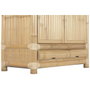 DKD Home Decor Armario de Bambú y Ratán Natural 120x60x180