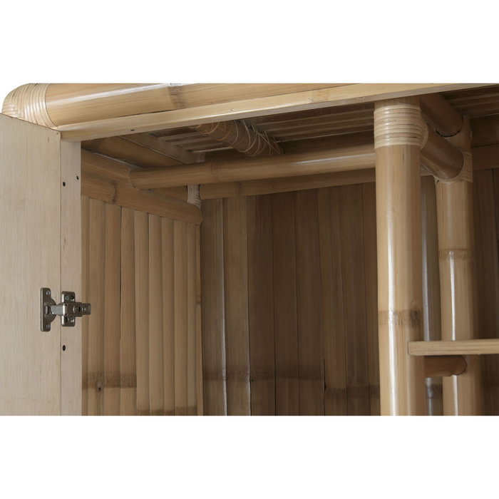 DKD Home Decor Armario de Bambú y Ratán Natural 120x60x180 DKD Home Decor Armario de Bambú y Ratán Natural 120x60x180