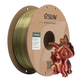 eSUN EPLA-SILK MYSTIC 1,75mm Filamento PLA 1kg - Color Multicolor Cold Red Green (Verde, Oro, Rojo) para Impresión 3D