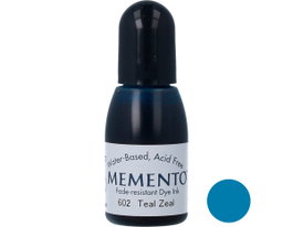 Tsukineko Tinta MEMENTO ardor verde azulado translúcida recarga 15ml