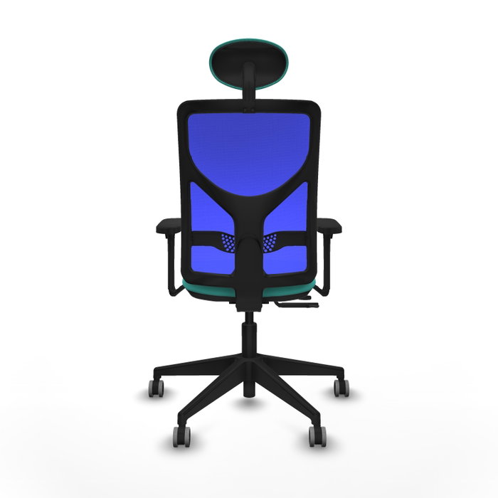 PIQUERAS Y CRESPO Silla de oficina Motilla con mecanismo Sincro/Traslack, Turquesa y Azul PIQUERAS Y CRESPO Silla de oficina Motilla con mecanismo Sincro/Traslack, Turquesa y Azul