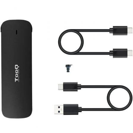 Tooq TQE-2201B Caja Externa para Disco SSD M.2 NVMe USB 3.1 Gen2 Negro Sin Tornillos